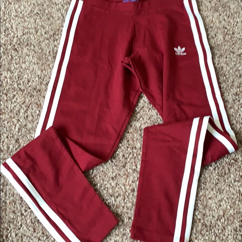 Adidas Maroon leggings